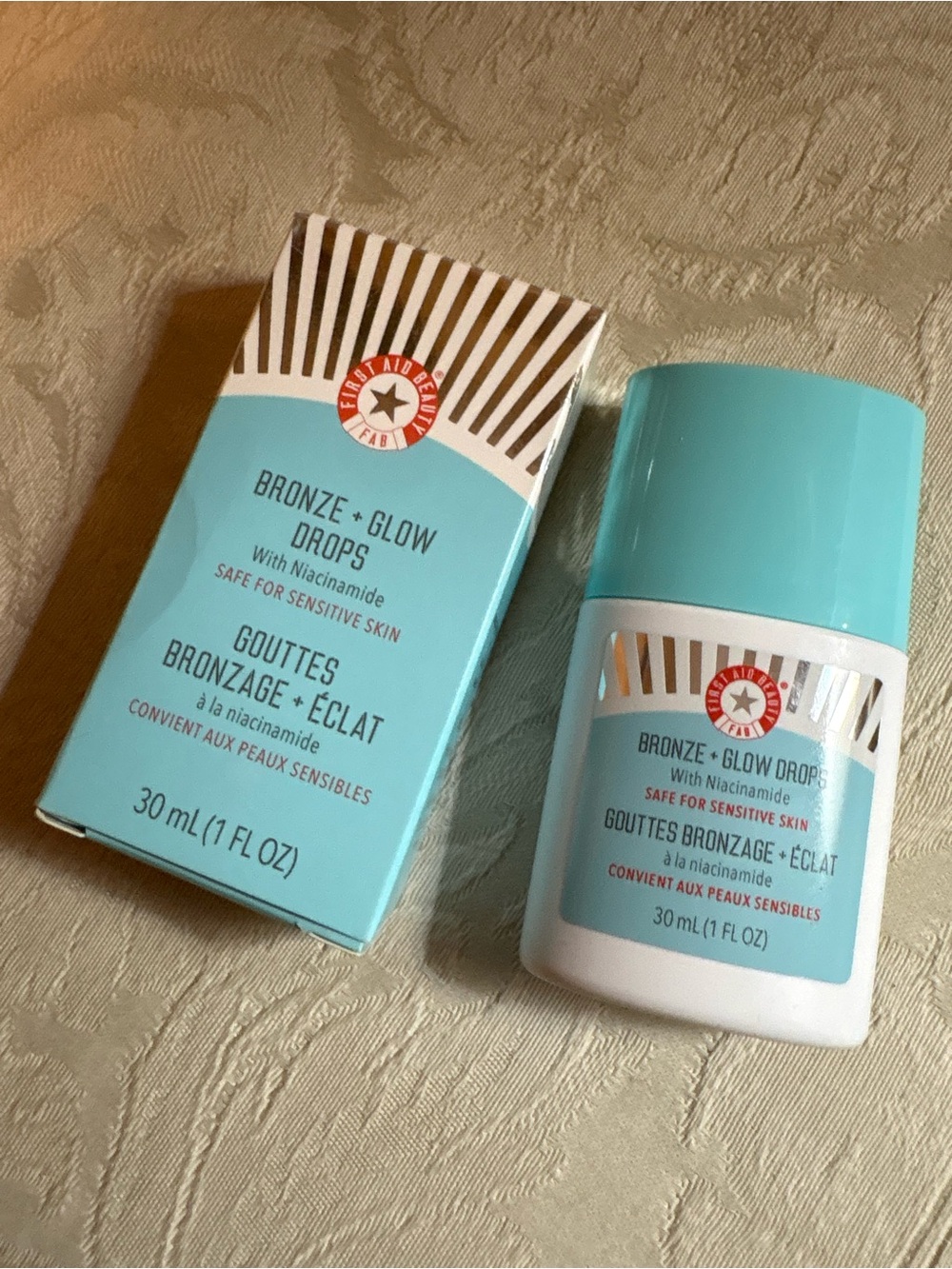 First Aid Beauty Liquid Bronze & Glow Drops Serum Bronzer BNIB